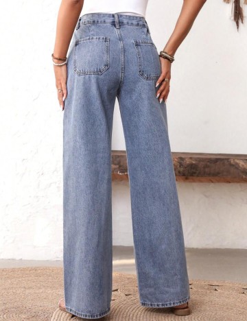 Jeans Shein, alb