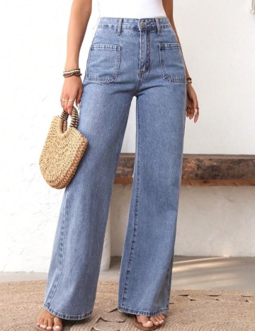 Jeans Shein, alb