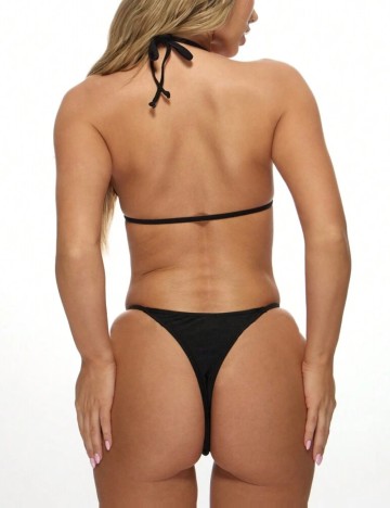 Costum de baie Missguided by Shein, negru