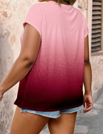 Tricou Shein Curve+, mix culori