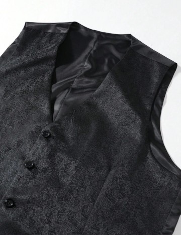 Vestă MANFINITY by Shein, negru