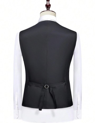 Vestă MANFINITY by Shein, negru