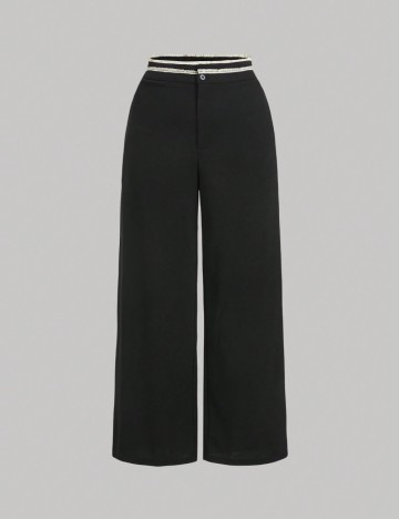 Pantaloni Shein Curve+, negru
