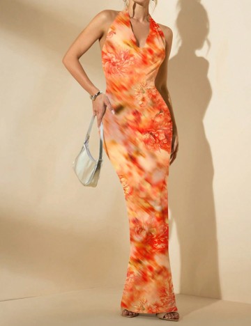 Rochie maxi Shein, mix culori