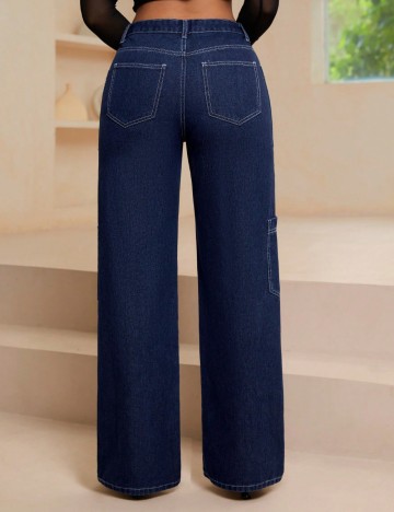 Jeans Shein, albastru