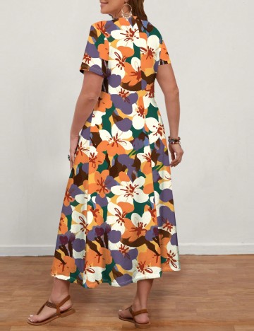 Rochie maxi Shein, mix culori