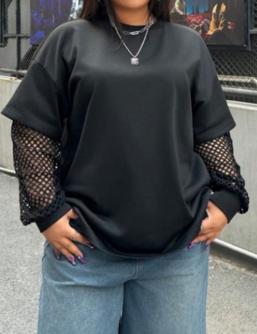 Bluză Shein Curve+, negru