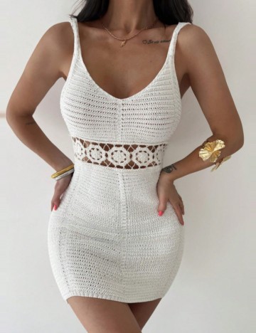 Rochie mini Shein, alb