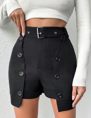 Pantaloni scurți Shein, negru