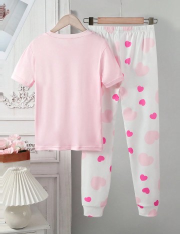Compleu pijamale Shein, roz