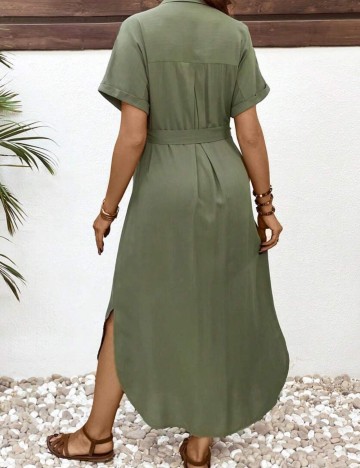 Rochie midi Shein, kaki