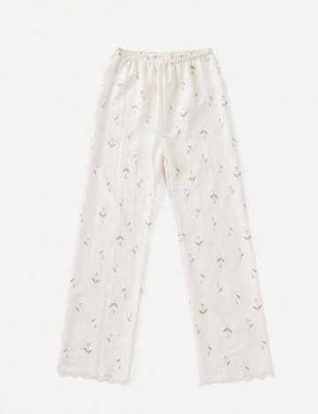 Compleu pijamale Shein, alb