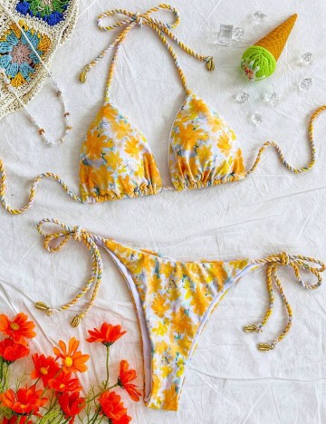 Costum de baie Shein, mix culori