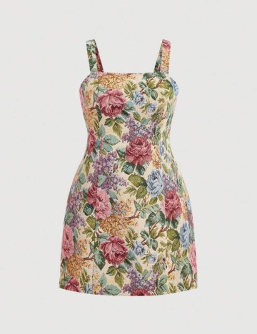 Rochie mini Shein Curve+, mix culori
