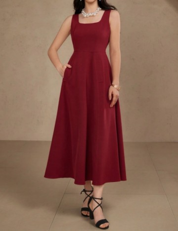 Rochie midi DAZY by Shein, vișiniu