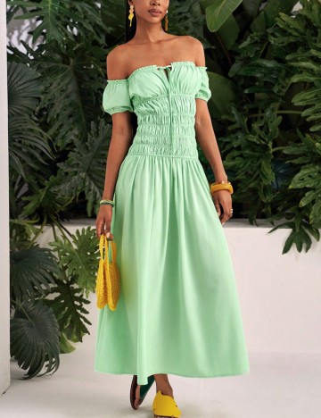 Rochie midi Shein, verde