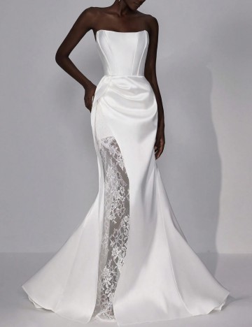 Rochie de ocazie și bridal Shein, alb