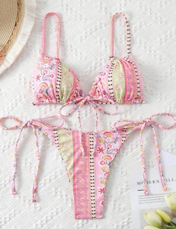 Costum de baie Shein, mix culori