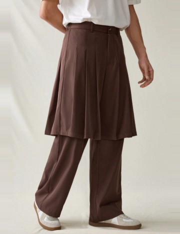 Pantaloni MANFINITY by Shein, maro