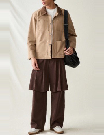 Pantaloni MANFINITY by Shein, maro
