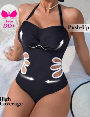 Costum de baie întreg Shein, negru