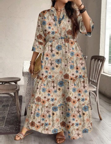 Rochie maxi Emery Rose by Shein, mix culori