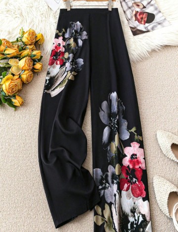 Pantaloni Shein Curve+, negru