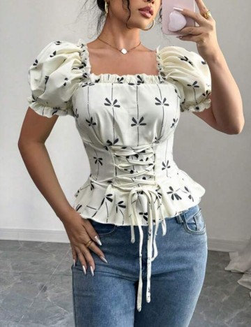 Cămașă cu mânecă scurtă Shein, mix culori
