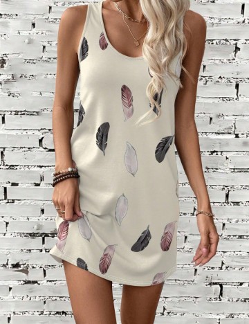 Rochie mini Shein Curve+, bej