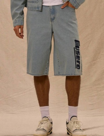 Pantaloni scurți de blugi MUSERA by Shein, albastru