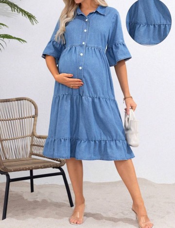 Rochie de blugi Shein, albastru