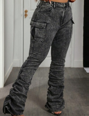 Jeans Shein Curve+, negru