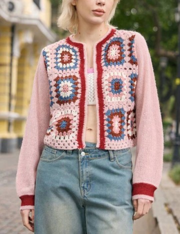Cardigan Shein, mix culori