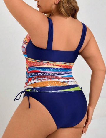 Costum de baie Shein Curve+, mix culori