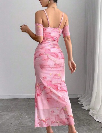 Rochie midi Shein, roz