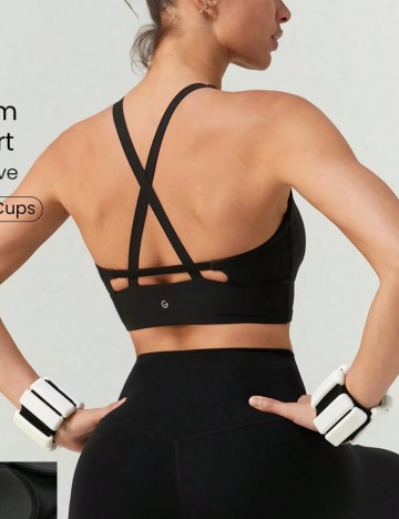 Bustieră sport Shein, negru