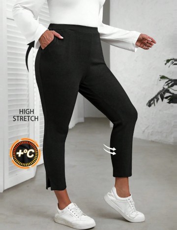 Pantaloni Shein Curve+, negru