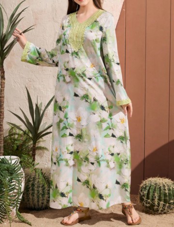Rochie maxi Shein, verde