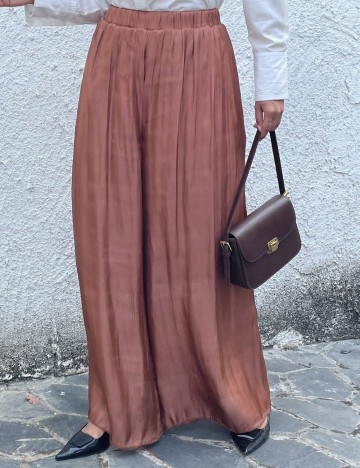 Pantaloni Shein Curve+, maro