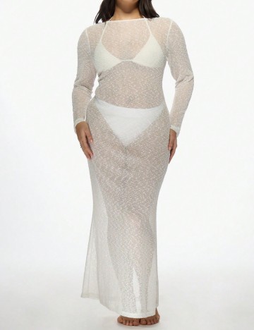 Rochie de plajă Missguided by Shein, alb