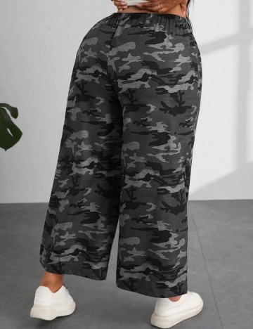 Pantaloni de trening Shein Curve+, gri
