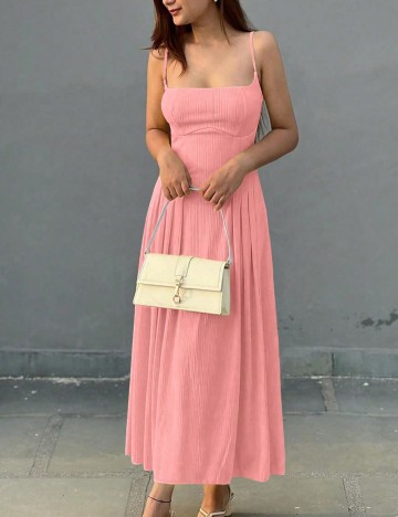Rochie midi Shein, roz