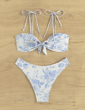 Costum de baie Shein, mix culori