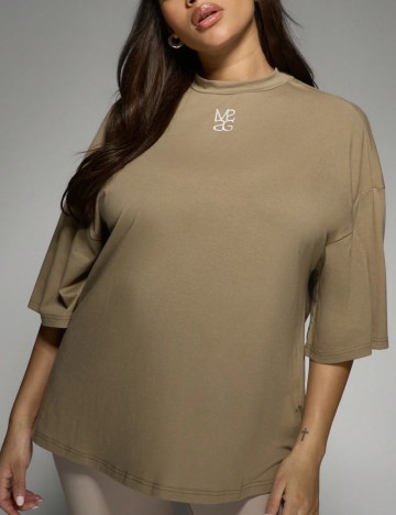 Tricou Shein Curve+, kaki