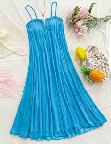 Rochie midi Shein, albastru