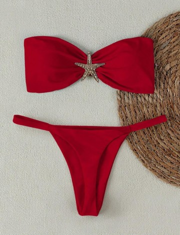 Costum de baie Shein, roșu