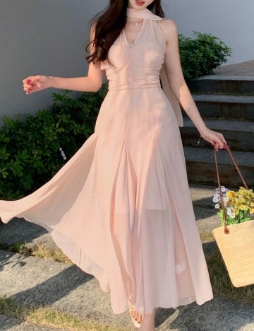 Rochie midi Shein, roz