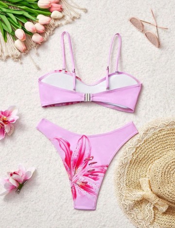 Costum de baie SHEIN MOD, roz
