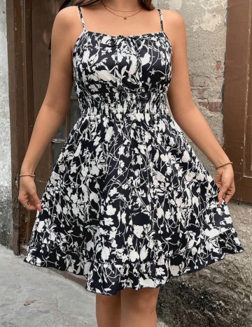 Rochie mini Shein Curve+, mix culori