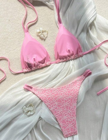 Costum de baie Shein, roz